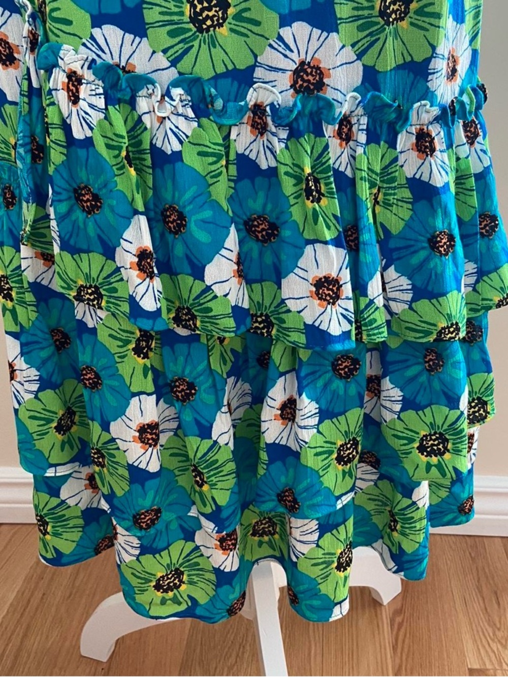 Pappagallo Teal Dress with Lime Green Label - Picture 7 of 8